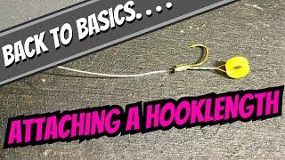 Match Fishing Basics - How To Attach A Hooklength - Hooklength to Main Line - Loop to Loop Method