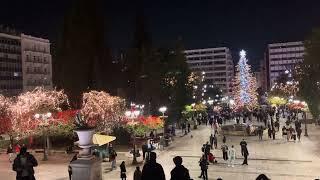 Syntagma Square Athens //  Christmas Lights in Greece,Athens Syntagma Square #syntagma #christmas