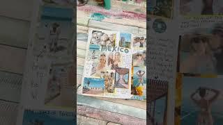 Scrapbooking in my bullet journal | memory keeping/ creative journaling #shorts #traveljournal