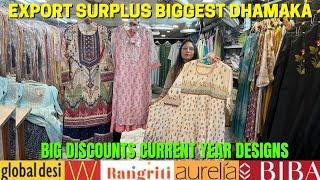 Cheapest Export Surplus | W Biba Aureila 100% Original | Kurti & Skd | WHOLESALE From Big Warehouse