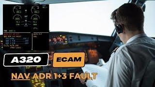 A320 ECAM - ADR 1+3 FAULT | A320 Navigation