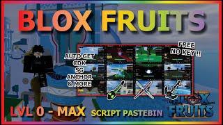 BLOX FRUITS Script Pastebin 2024 AUTO FARM KAITUN LEVEL 0 - MAX AUTOMATIC | GET CDK SG (NO KEY)