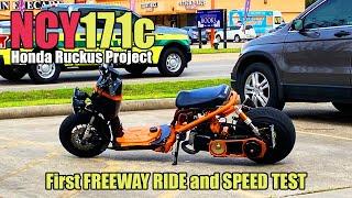 171cc GY6 Ruckus First freeway ride and Speed Test #Honda #Ruckus #SmallEngineVelocity