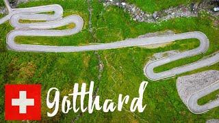 the old GOTTHARD TREMOLA pass from above [4K|60fps]