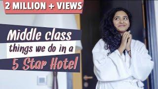 Middle-Class things we do in a 5-star hotel | RJ Saru | Being Saru | JFW Originals|English Subtitles