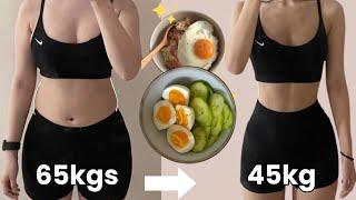 I lost 7.3kg(11.2lbs) How I lost Weight |Cucumber and Egg Diet for weight loss