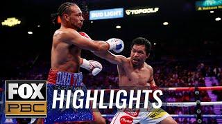 Pacquiao beats Thurman for WBA Super World Welterweight Championship belt | HIGHLIGHTS | PBC ON FOX
