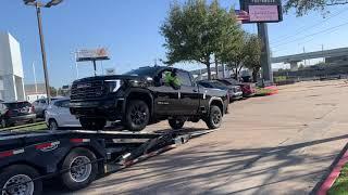 New 2025 GMC 2500 truck delivery in process