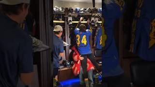 Auston Matthews And Justin Bieber Goofing Off In Locker Room During 2024 NHL All Star Game Warmups