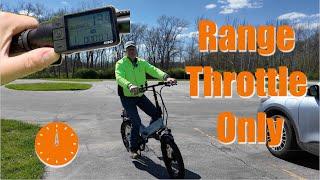 Follow Up: Range Testing The KBO K2 Throttle Only.  Will It Go 25 Miles?