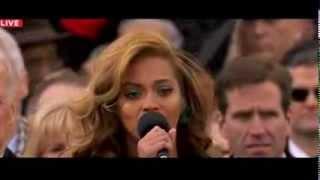 Beyonce Sings Whitney Houston's National Anthem at Obama's Inauguration