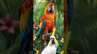 Talkative and Vibrant: Meet World’s Smartest Parrot Colorful Conversations Parrot’s Playful Day 