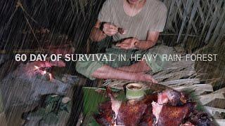 60 Day Survival Challenge In The Rainforest, survival instinct, Wilderness Alone full 2022