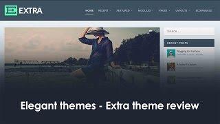 Elegant themes: Extra theme review