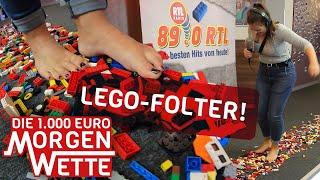 Barfuß über LEGO-Steine laufen - 1.000 Euro Morgenwette