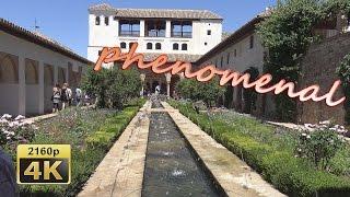 Alhambra in Granada, Andalusia - Spain 4K Travel Channel