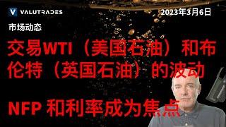 交易 WTI（美国石油）和布伦特（英国石油）的波动率。 NFP 和利率成为焦点。 WTI 在 100 美元？？