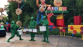 Green Army Drum Corps in Toy Story Land at Hollywood Studios