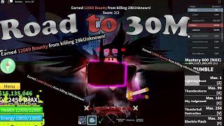 『GodHuman + CDK + Ghoul V4』 Bounty hunting- Road To 30M | Blox fruits