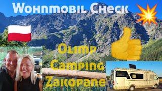 Wohnmobil Stellplatz Check: Der Campingplatz Olimp in Zakopane/ Polen.Urlaub in der hohen Tatra