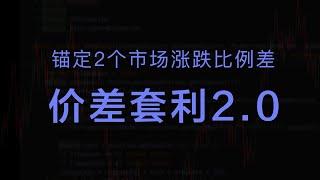 价差套利2（一）套利逻辑介绍｜双币对冲套利｜不受单市场币价影响｜锚定2个市场涨跌比例差