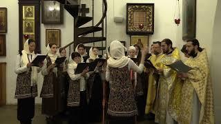 "Эта ночь святая" (Рождественская колядка). Храм Святителя Николая в Голутвине. 07.01.2022.