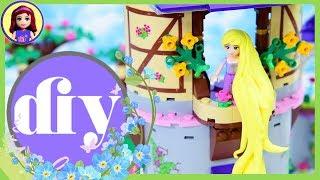 How to make long Rapunzel hair Easy DIY Craft for Lego minidoll