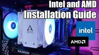 How to install the Arctic Freezer 36 ARGB CPU Cooler - AMD and Intel Step by Step Guide