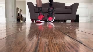 PATENT BRED AIR JORDAN 1 ON FEET REVIEW