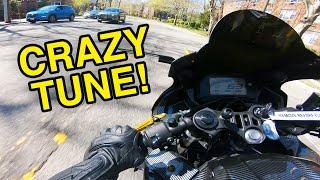 First Ride with Bauce Racing ECU Tune! (Yamaha R3)