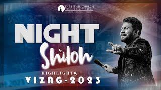 Highlights of THE NIGHT OF SHILOH - VIZAG | Ps Enosh kumar | Sis Heaven Joy | Bethel church Vij 2023