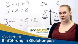 Einführung in Gleichungen - Mathematik Nachhilfe