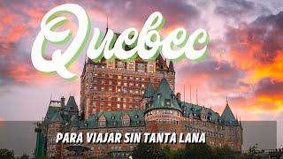 Quebec Canada City en invierno la ciudad más bonita de Canadá