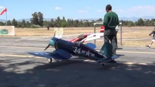 R/C GIANT SCALE PLANE F4U CORSAIR AT BALBOA PARK LOS ANGELES