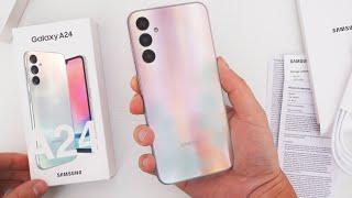 Samsung Galaxy A24 4G/LTE Unboxing & Hands-On! (Silver Metallic)