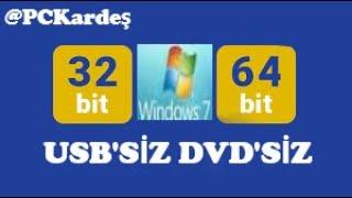 WIN 7 UPGRADE FROM 32 BIT TO 64 BIT WITHOUT UBS WITHOUT DVD