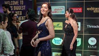 Raashi Khanna and Daisy Shah Pose for Camera at IWMBuzz Digital Awards 2024