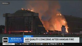 Crews find asbestos in debris from Tustin hangar fire