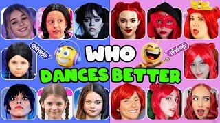 Who Dances Better? RED vs Wednesday Dance Edition ️ Descendants: The Rise Of Red, Wednesday 2