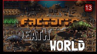 Factorio death world default - #13 - Primitve mall setup