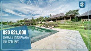 Authentic 6-bedroom Retreat with ocean views, Tabanan, Bali