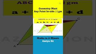 Advance Geometry  : Maths In A Minute #maths #mathstricks #mathsbyamiya #azucation