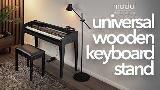 modul Universal Wooden Keyboard Stand, Black | Gear4music Synths & Tech