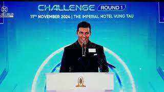 Mr World Puerto Rico Danny Mejía Romero Top 20 Head to Head Challenge en Mr. World 2024 en Vietnam.