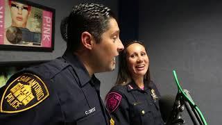 Jennie James with SAPD Officers