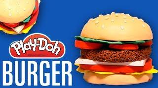 Play Doh Videos, How to Make Play Doh Burger, Playdough Food, Silly Kids