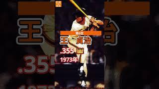 巨人 シーズン打率ベスト10 #Shorts #ジャイアンツの歴史