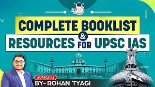Complete Booklist & Resources for Prelims & Mains: UPSC CSE toppers choice | IAS Exam 2024 | StudyIQ