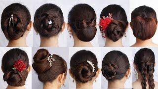 Top 10 Creative Easy Hairstyles | Clutcher Hairstyle For Ladies | Simple Juda Hairstyles For Women