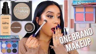 ONE BRAND TUTORIAL USING ONLY L.A COLORS | THE GOOD AND THE BAD! ohmglashes